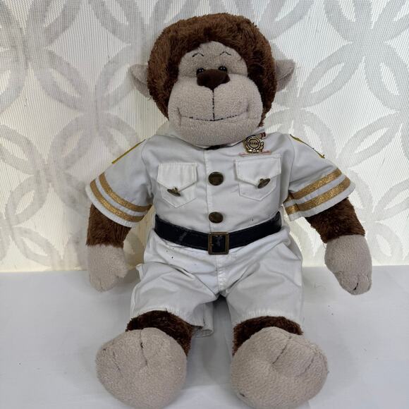 2010 Build A Bear Babs Plush & Outfit US Navy Officer Dress Whites Sailor Bear - Picture 4 of 8